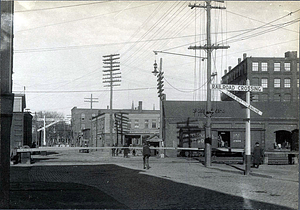 Pleasant Street & B&M Railroad Crossing
