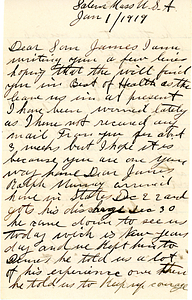 Letter from Alice Kieran to James Kieran, 01-01-1919