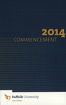 2014 Suffolk University commencement program, Law School