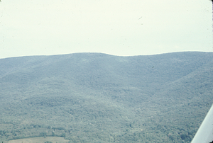 Aerial oblique view West into Moon Hollow from VT State line 2 Sept 1971.