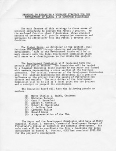 Proposal to establish a workable strategy for the development of Parcel 3 in downtown Pittsfield