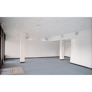 Interior of newly constructed commercial space that is ready for occupancy.