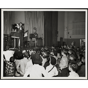 A Magician performing at "Hillbilly Hey Day"