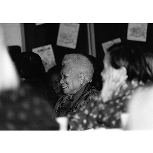 Guests attend a dinner held at the Josiah Quincy School celebrating Chinatown's victory to build a community center on Parcel C