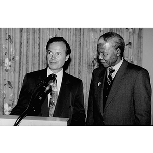 Richard Lapchick and Nelson Mandela