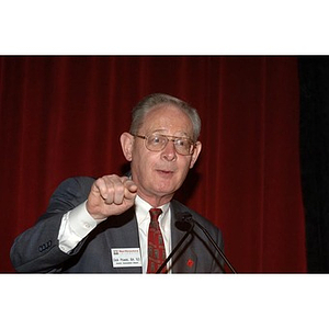 Dick Power speaks at the Alumni Ball