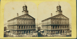 Stereograph of Faneuil Hall, Boston, Mass., undated
