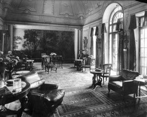 Interior view of the William Stuart Spaulding House, Sunset Rock, smoking room, Prides Crossing, Beverly, Mass., undated