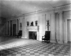 Frank Skinner House, Federal Hill Farm, Dedham, Mass., Hall.