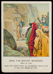 John the Baptist beheaded, vol. 18, no. 1, part 12, March 20, 1898, American Baptist Publication Society, Philadelphia, Pennsylvania, 1898