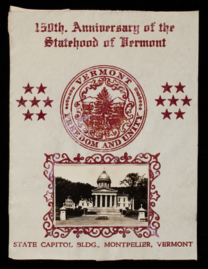 Fragment, 150th anniversary of the statehood of Vermont, Montpelier, Vermont