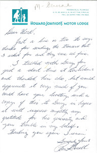 Letter from Ron Gowell to Mark H. McCormack