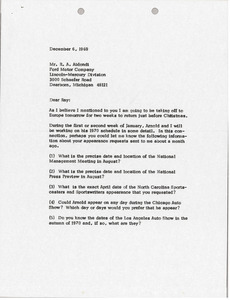 Letter from Mark H. McCormack to R. A. Ablondi