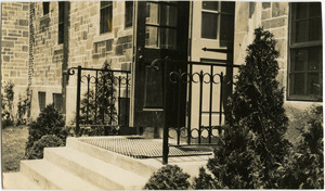 Entrance, finished dormitory, Norfolk Prison Colony