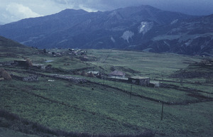 Cultivated fields along the Georgian Military Highway