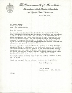 Letter from John S. Levis to Harold S. Remmes