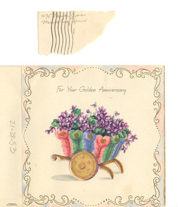 Anniversary card from B. F. and Florence C. J. Mc Cleave & son to W. E. B. and Nina Du Bois