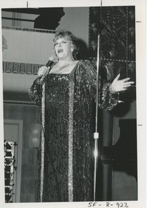 Woman singing