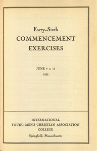 Springfield College Commencement program (1932)