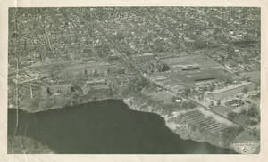 Aerial photograph of Springfield College, 1948