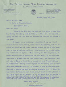 Letter from Thomas D. Patton to Hanford M. Burr (Feb. 20, 1908)