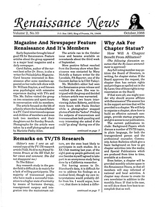 Renaissance News, Vol. 2 No. 10 (October 1988)