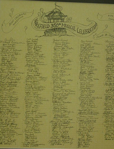 Wakefield 350th musical celebration June 18, 1994