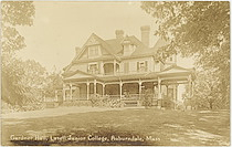 Gardner Hall, Lasell Junior College, Newton,, Massachusetts [on reverse]