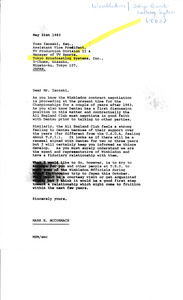 Letter from Mark H. McCormack to Yozo Isozaki