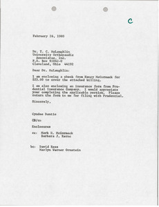 Letter from Barbara Kernc to T. C. McLaughlin