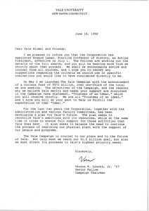 Letter from Vernon R. Loucks to Mark H. McCormack