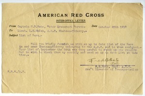 Letter from Fred B. Bate to Lloyd E. Walsh