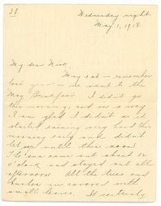 Letter from Letitia Crane to Frank F. Newth