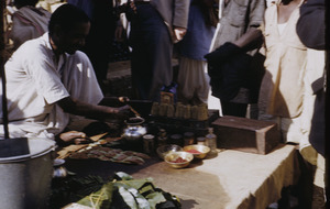 Food seller at the market in Ranchi