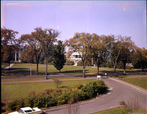 Ellis Drive with Stockbridge Hall and Draper Hall in background