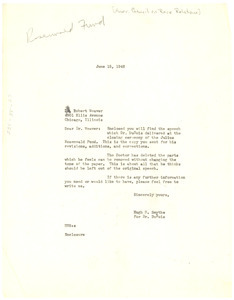Letter from Hugh H. Smythe to American Council on Race Relations