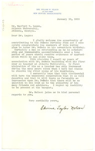 Letter from Edwina Taylor Nelson to Rayford W. Logan