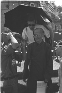 Head Monh Thich Tam Chau with Colonel Nguyen Ngoc Loan, Chief of Military Security Service.