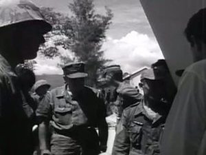 Nixon visits USMC in Vietnam