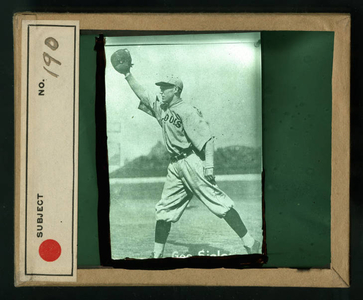 Leslie Mann Baseball Lantern Slide, No. 190