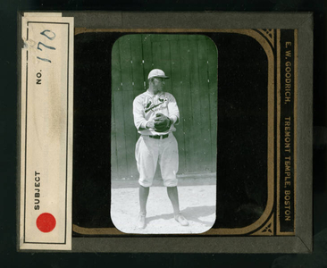 Leslie Mann Baseball Lantern Slide, No. 170