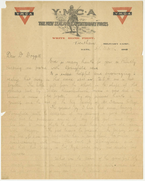 Letter from Edward M. Ryan to Laurence L. Doggett (March 5, 1917)