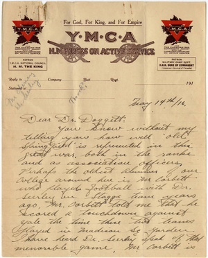 Letter from Herbert C. Patterson to Laurence L. Doggett (May 14, 1916)