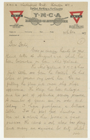 Letter from Edward M. Ryan to Laurence L. Doggett (December 20, 1917)
