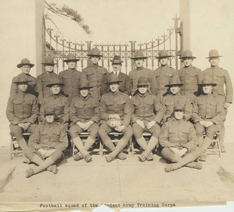 SATC Football Squad with Hats (1918)