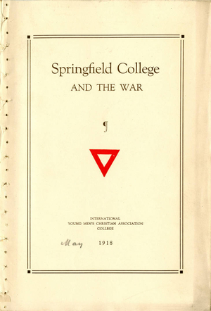 Springfield College and the War, 1918