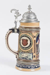 Ceramic stein with Turner, Father Jahn, and 4F shields