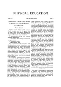 Physical Education, September, 1895