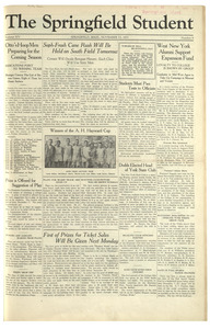 The Springfield Student (vol. 14, no. 08) November 23, 1923