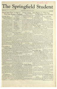 The Springfield Student (vol. 15, no. 26) May 8, 1925